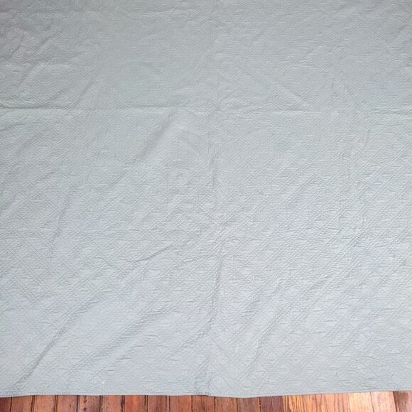 Fieldcrest Luxury Quilted Blanket Blue Size 100x92 100% Polyester Shell - Picture 9 of 9